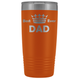 20-Ounce Stainless Tumbler, Best Dad Ever, Crown