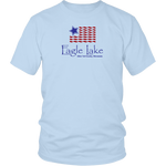 UNISEX  T-Shirt, USA Flag, Eagle Lake