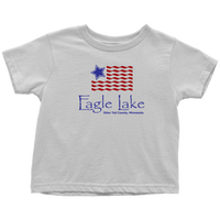 TODDLER T-Shirt, USA Flag, Eagle Lake