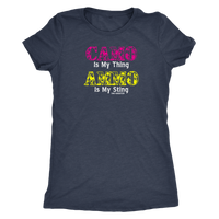 Ladies Triblend Vintage Tee, Camo Is My Thing Ammo Is My Sting