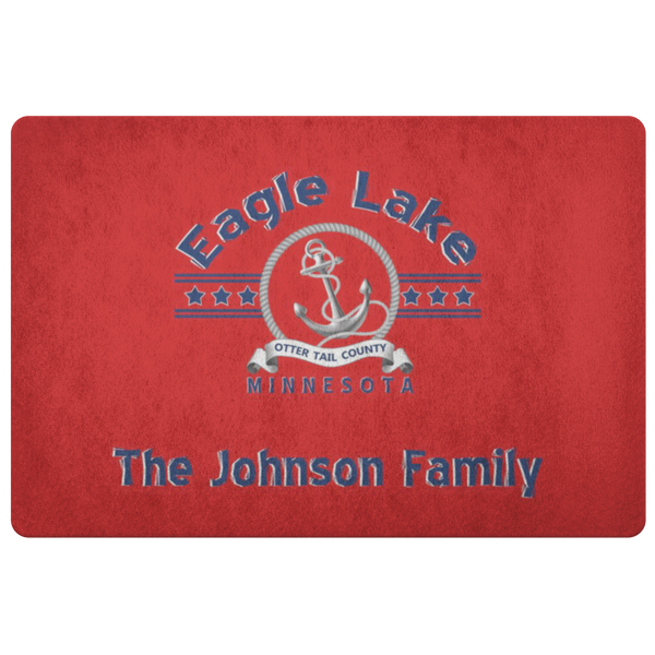 Door Mat, Eagle Lake, Red, Anderson/Johnson/Nelson/Olson