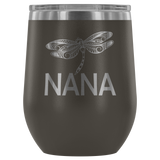 12-Ounce Stemless Wine Tumbler, NANA, Dragonfly