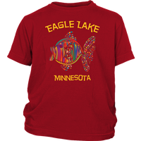 YOUTH Colorful Fish Eagle Lake T-Shirt, More Colors