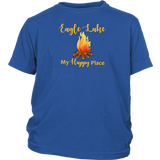 YOUTH Campfire Eagle Lake My Happy Place T-Shirt, More Colors