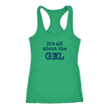 Ladies Racer-Back Tank, It's All About The Gel