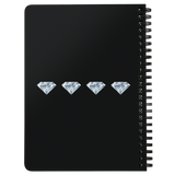Spiralbound Notebook Gel Accessory, Diamond Decide Commit Succeed