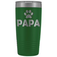 20-Ounce Stainless Tumbler, PAPA, Pawprint