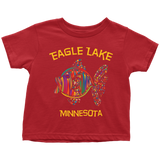 TODDLER Colorful Fish Eagle Lake T-Shirt, More Colors