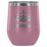 12-Ounce Stemless Wine Tumbler, GRANDMA, Crown